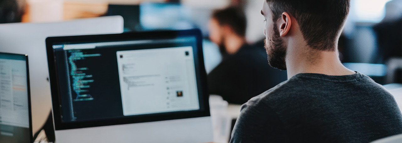 Developer working on accessibility